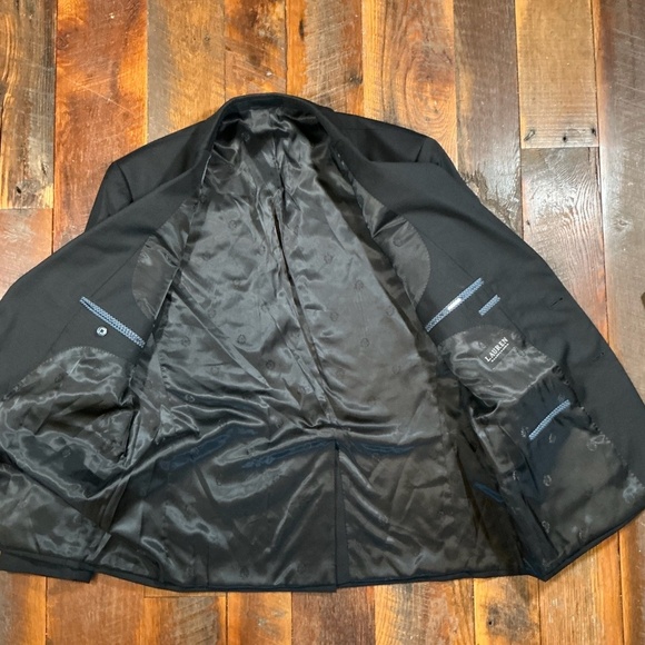 Lauren Ralph Lauren Black Two-Button Stretch Blazer Jacket Men’s 46R - Picture 3 of 5